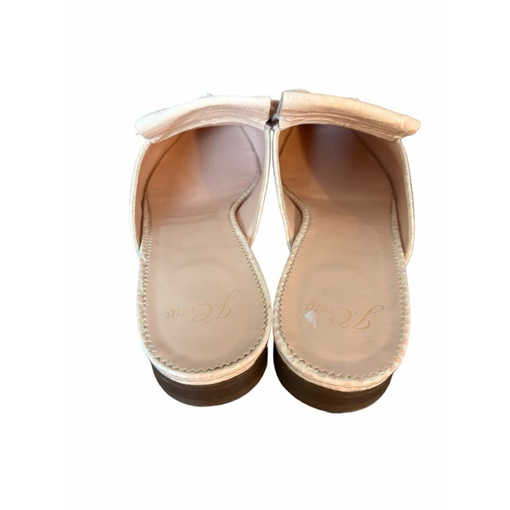 J. Crew Kiltie Academy Penny Loafer Leather Mules size 7 Sunwashed Pink - Picture 6 of 9
